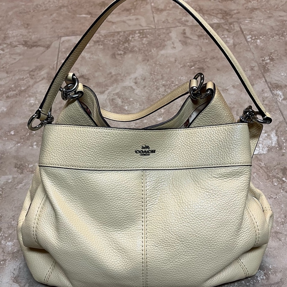 Coach Lexy Pebbled Leather Shoulder Bag